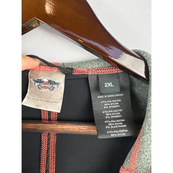 Women’s Harley Davidson Zip-Up Biker Hoodie, with Logo Design on Back - Picture 6 of 6